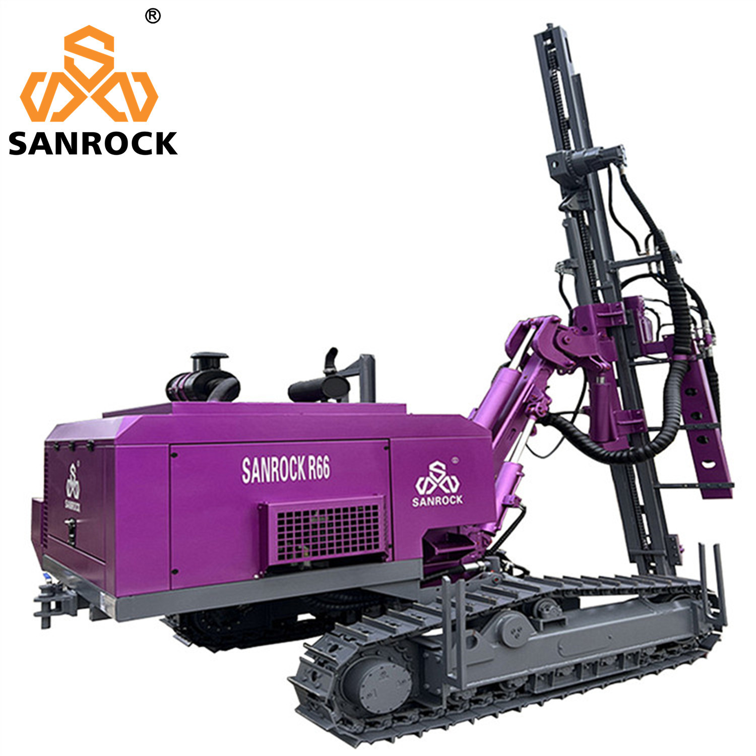 Mining Blast Hole DTH Drilling Machine 50m Deep Hydraulic Crawler DTH Drilling Rig