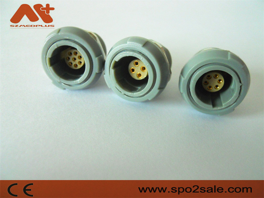 (G51M07-P06LFD0-0070) 1P pull push 6 pin single notch Plastic socket,plastic,Grey
