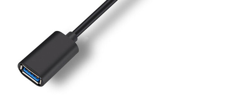 USB Type C Male to USB 2.0 A Female OTG Adapter Cable for Phone Laptop
