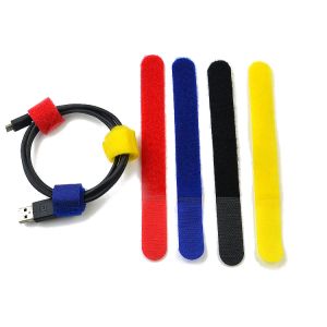 Colorful Back To Back Hook And Loop Anti Slip And Fixed Cable Management Tape