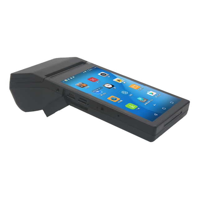 5 Mega Pixels CCD Camera Handheld Mobile Android Pos Terminal with Printer and 1-
