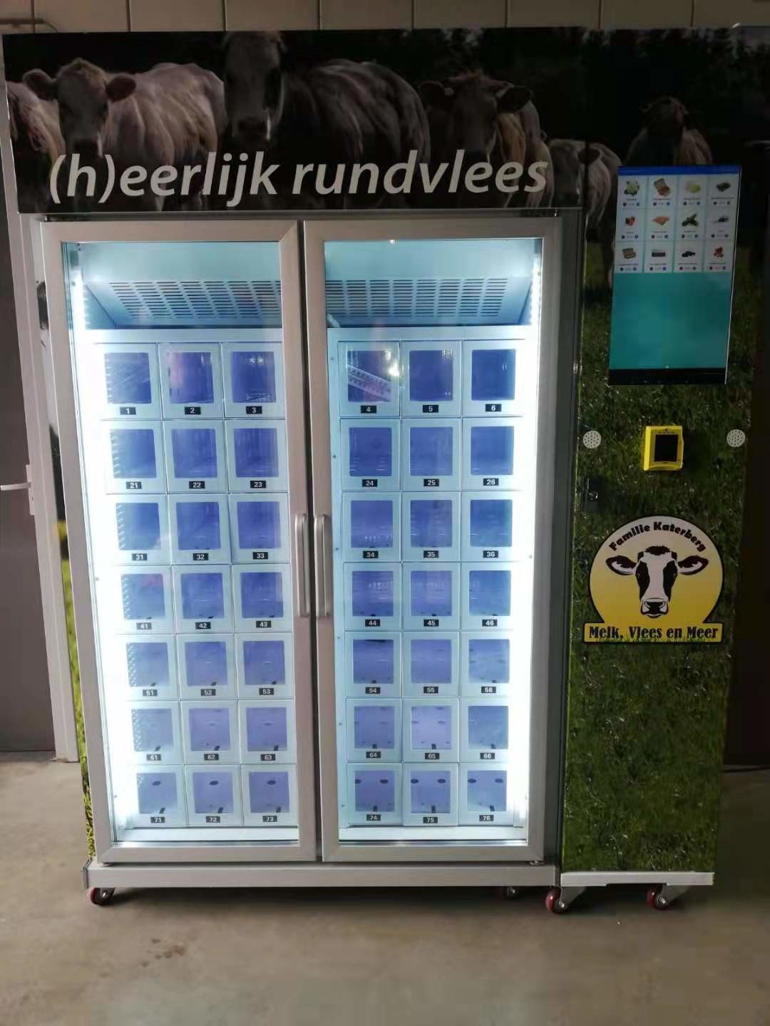 Sushi, Sandwich, egg, salad fruit apple launch box cooling locker vending machine, keep food fresh, office hotel best ch