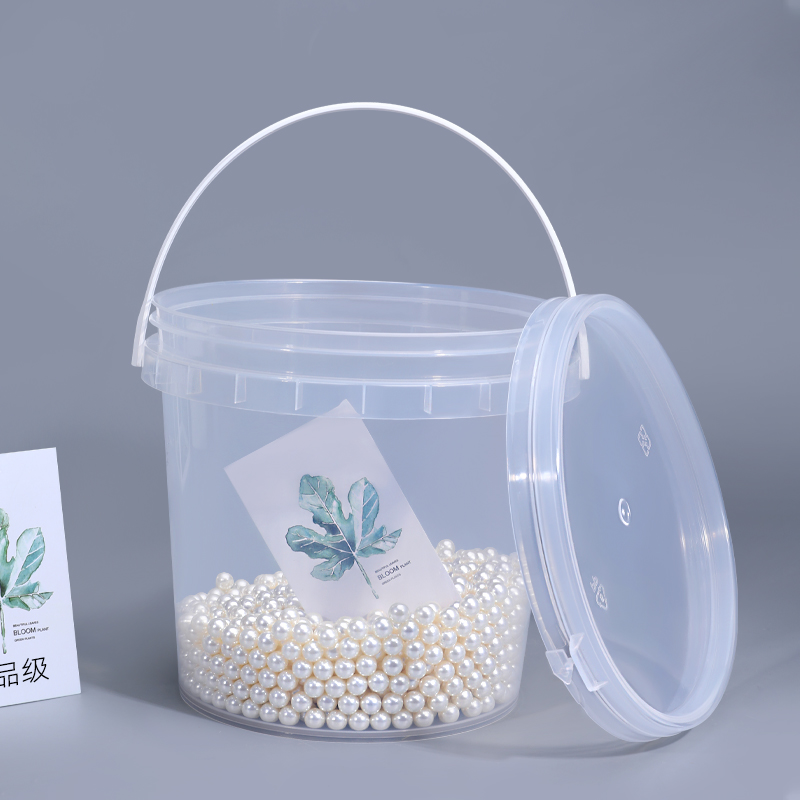 Round Shape 3L Food Grade PP Plastic Pails Customized Personalized Logo With Printed