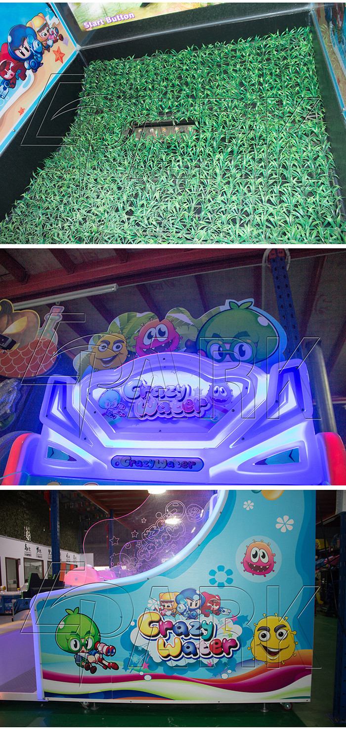 Coin Pusher Water Shooting Video Game Machine With 1 Year Warranty