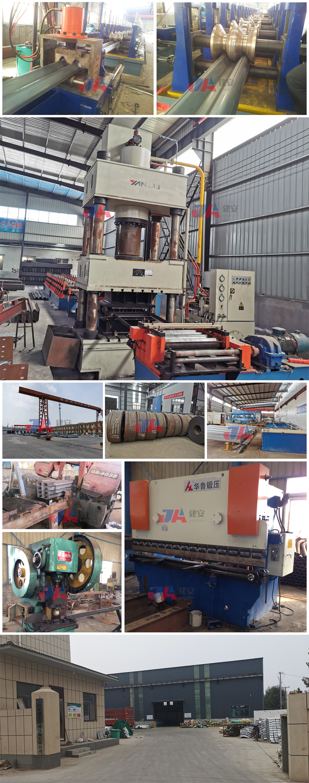 OEM Safety Roller Barrier Highway Guardrail Hot Galvanized Roller Crash Barrier