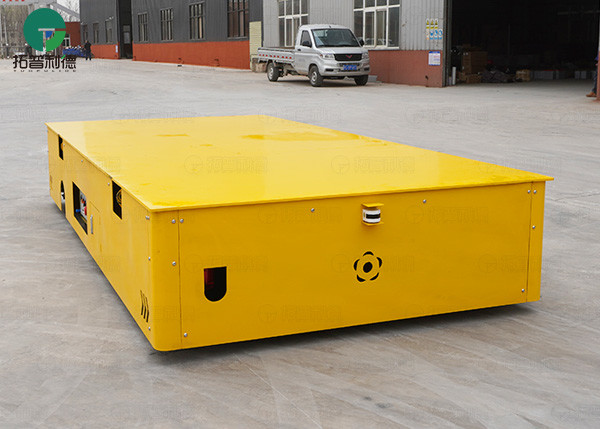 PU wheel trackless electric  moving cart trolley