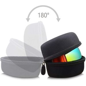 19x11.5x9cm EVA Glasses Case , Durable Hard Shell Ski Goggle Case