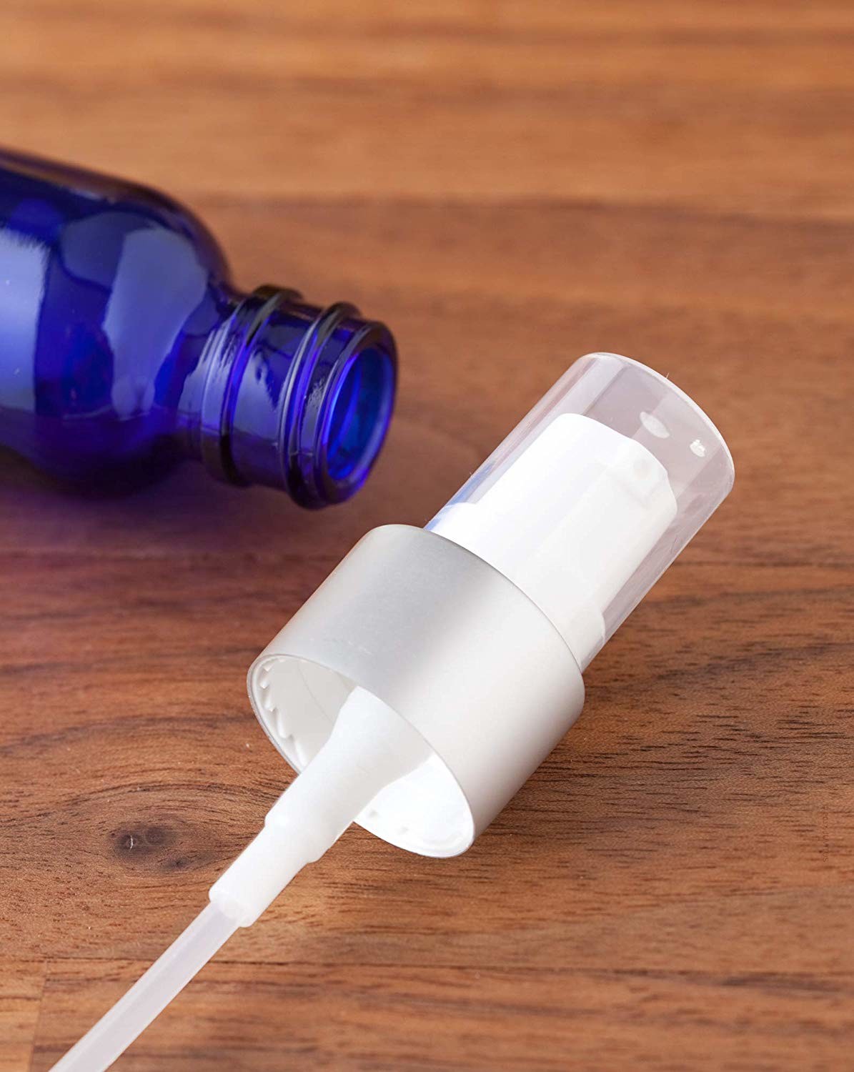 Blue Plastic Cosmetic Bottles Cosmetic Packing Plastic Lotion Containers