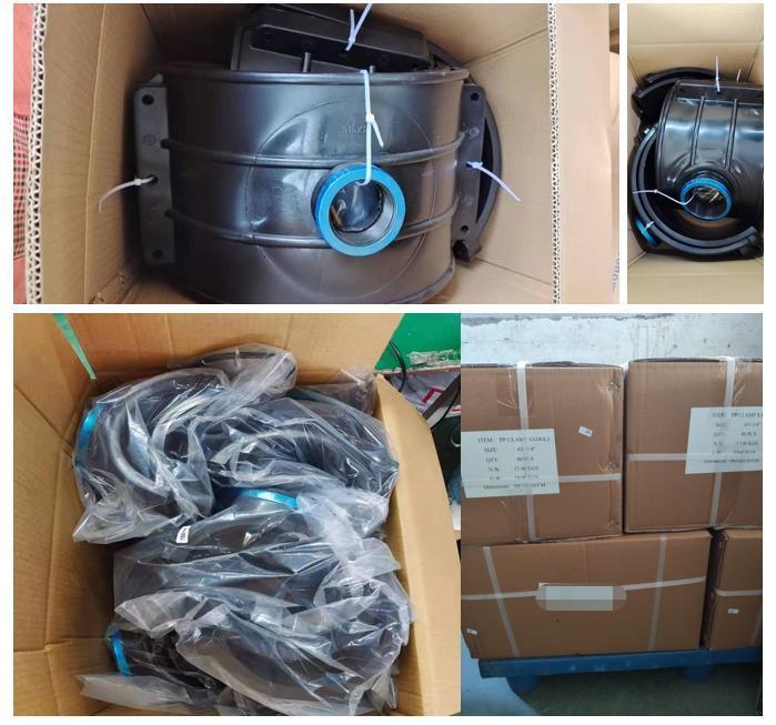 Plastic PE PP Compression Pipe Fittings Pn16 Pn10 HDPE PVC Saddle Clamp for Irrigation