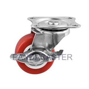China Swivel Furniture Casters Wheels 20kg Side Mount Casters With Brakes on sale