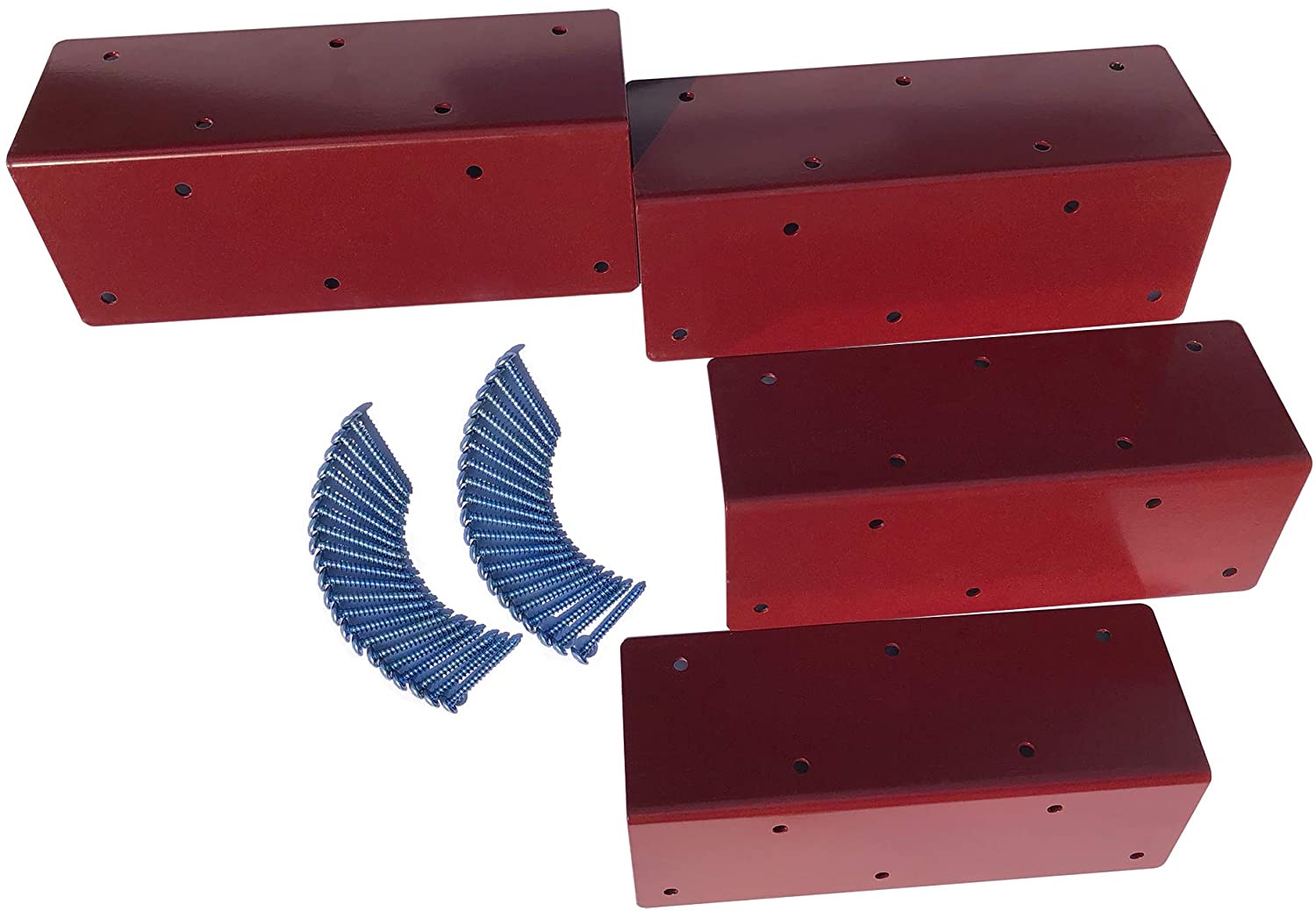 Furniture Set of 4 Raised Garden Bed Corner Brackets Made of Stainless Steel and Aluminum