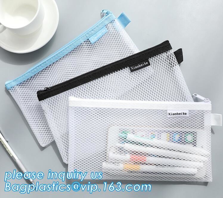 pvc Zip lockkk document file bag,Three-dimensional PVC Document Bag File Zipper Bag with Front Label Pocket bagplastics pac