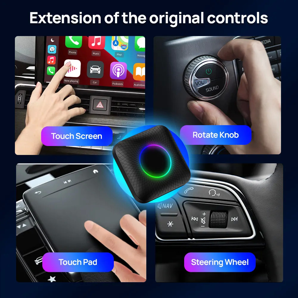 Multi Media Cpc200 Tbox Ambient Usb 8G 128Gb Up To 512Gb Android 13 SDM660 Wireless Carplay Dongle Youtube Netflix Ai Tv Box