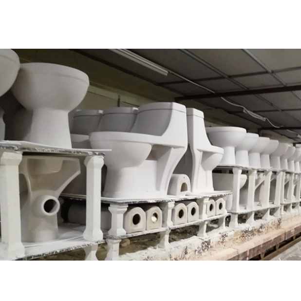 Upper Cistern Wc Ceramic One-Piece Toilet for Bathroom Set Floor Mounted Installation