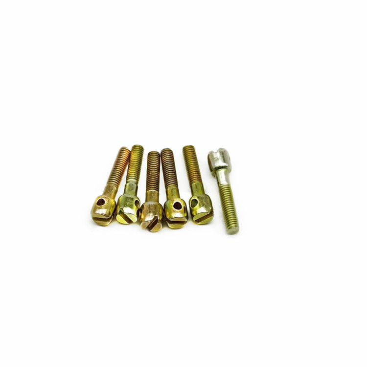 Carbon Steel Single Slot Single Hole Plated Zinc Meter Screws M3*16 