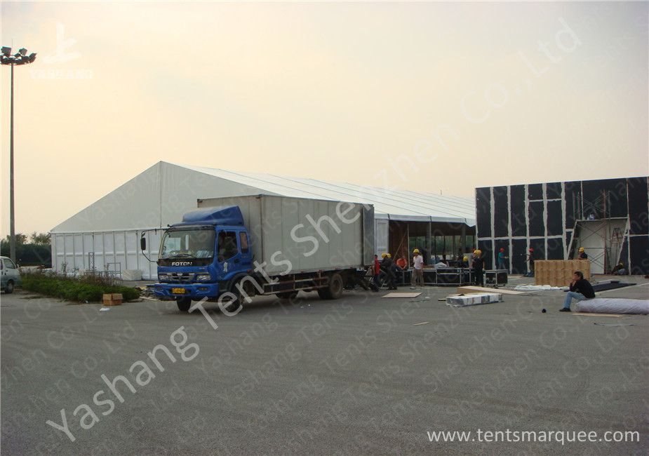 Hard ABS and Transparent Glass Wall Outdoor Aluminum Profile Car Exhibition Tent