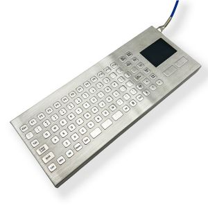  SUS304 Industrial Desktop Keyboard IP67 Stainless Steel Keyboard Violence Resist Manufactures