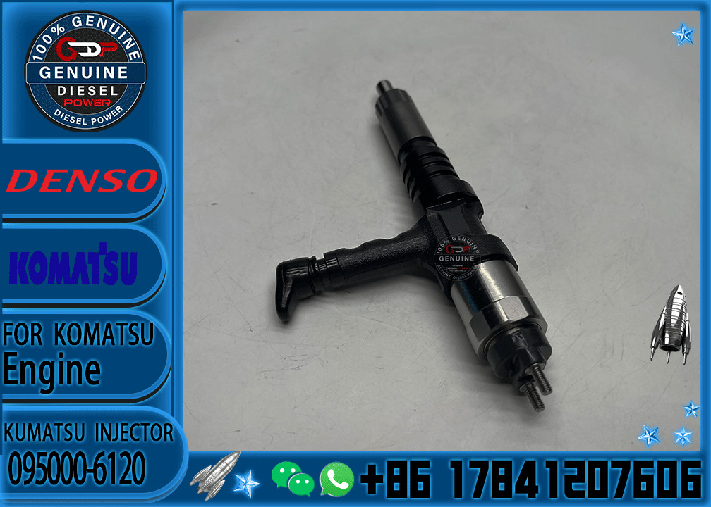 Diesel Common Rail Fuel Injector 095000-6120 For PC600 Excavator 6261-11-3100