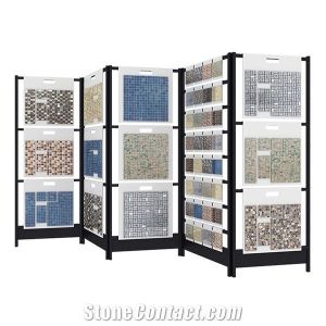 Quartz Stone Mosaic Tile Sample Display Rack Marble Display Stand