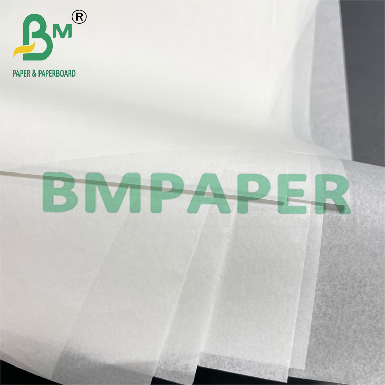 Kit3 Kit4 White Greaseproof Paper For Burger Wrapping Food Grade 35gsm