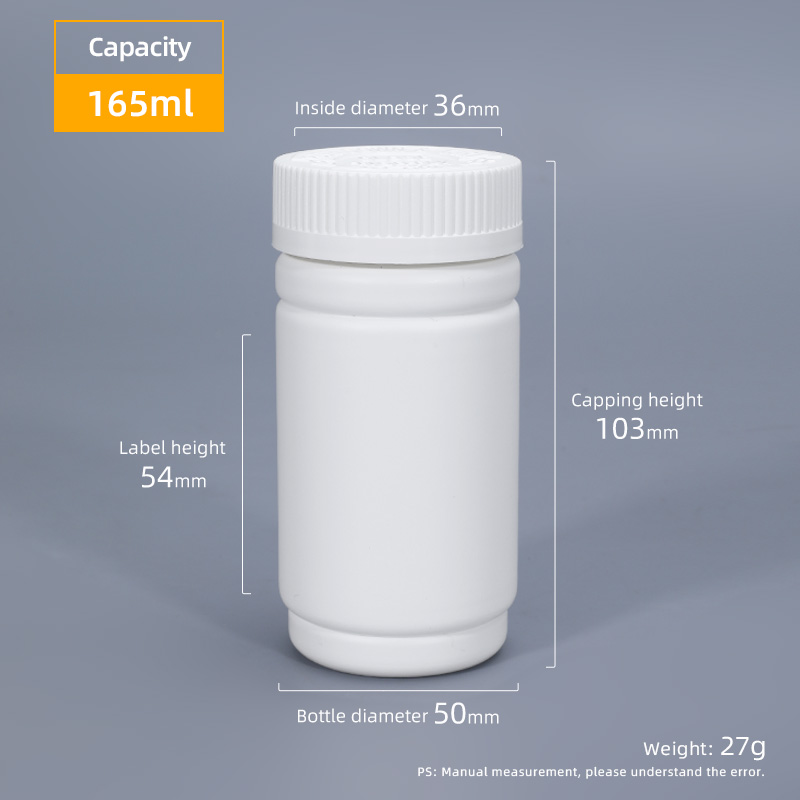 Thicken 60ml-225ml White Hdpe Plastic Pill Bottles with Screw Cap and Tamper Lid