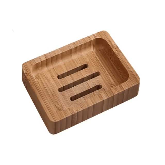 Varnished Bathroom Items Bamboo Soap Dish Bathroom Kitchen Shower Soap Saver
