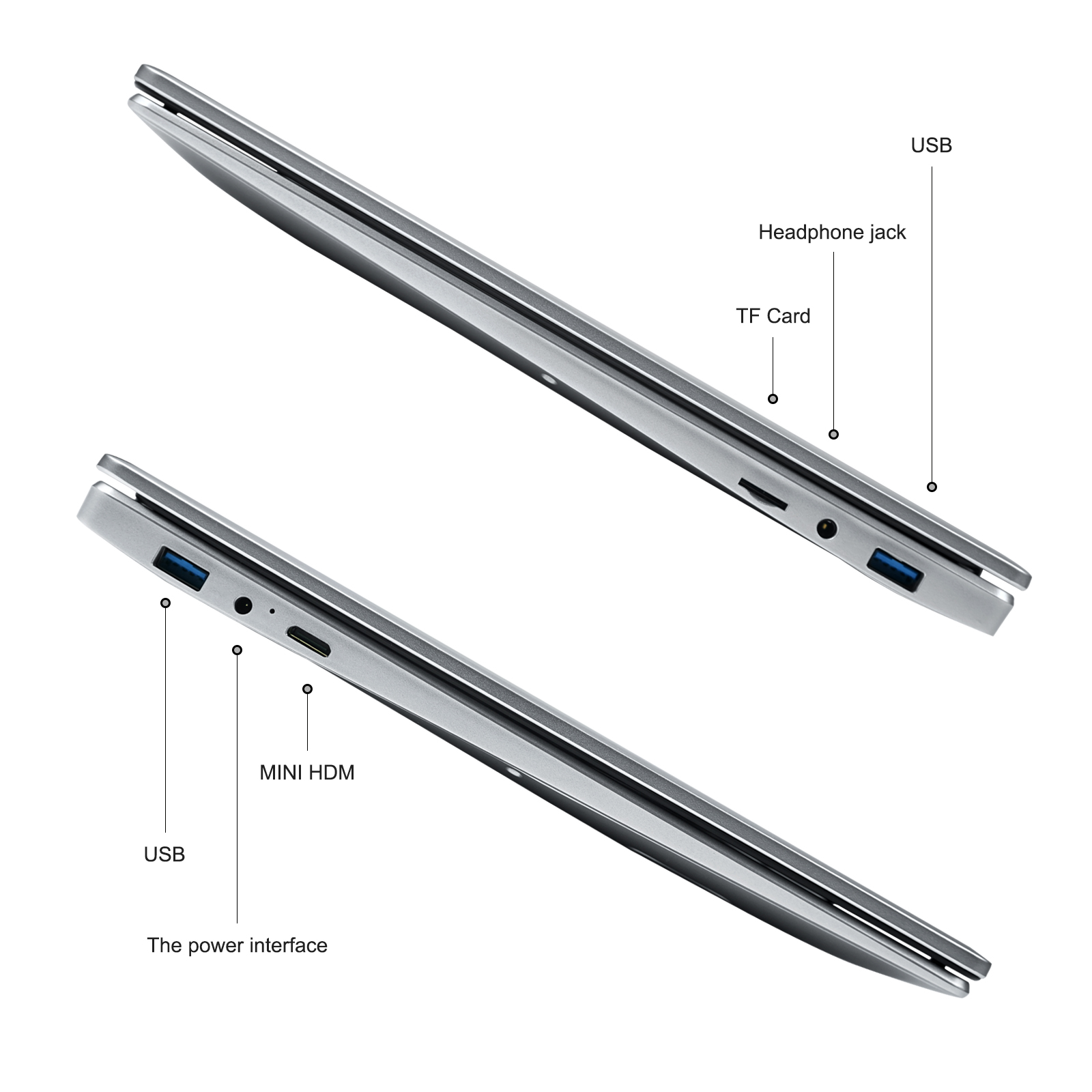 15.6inch Slim Business Notebook Laptops with Quad Core Processor and Intel N95 RAM 16GB Plastic Body Material