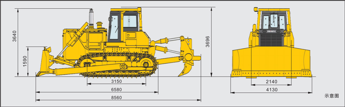 LGSD2350 LTXG350HP Crawler bulldozer