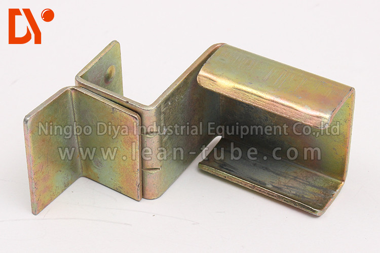 Assemble Line Plastic Roller Track Cold Welded Extension Type Yellow Color