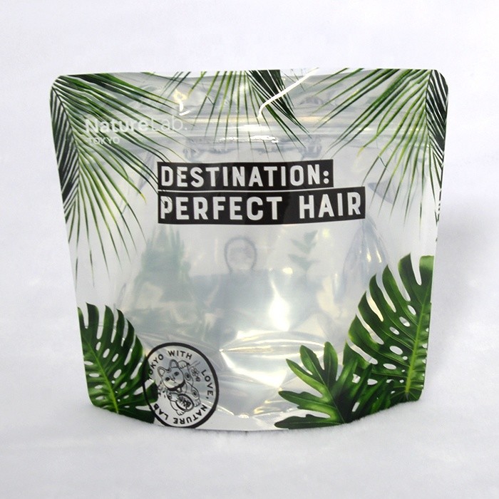 Biodegradable PLA plastic bags 4 oz k stand up pouch metallic foil bag with window doypacks