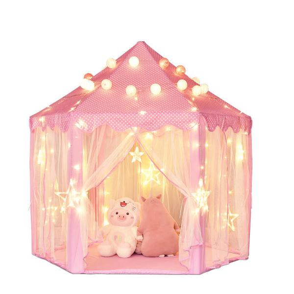 One Bedroom 140CM Indoor Princess Castle Playhouse Indoor Childrens Play Tent