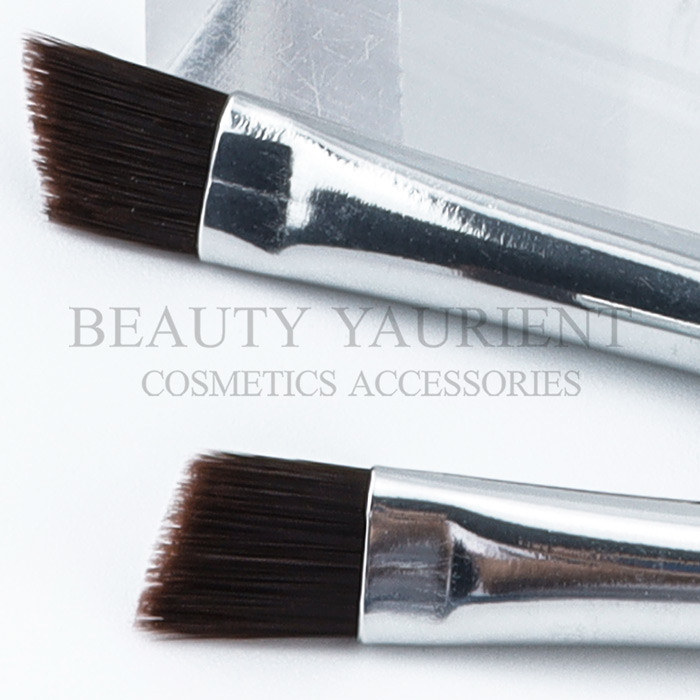 Silver Ferrule Mini Compact Lip Brush 6cm Round Pointed Lip Makeup Brush