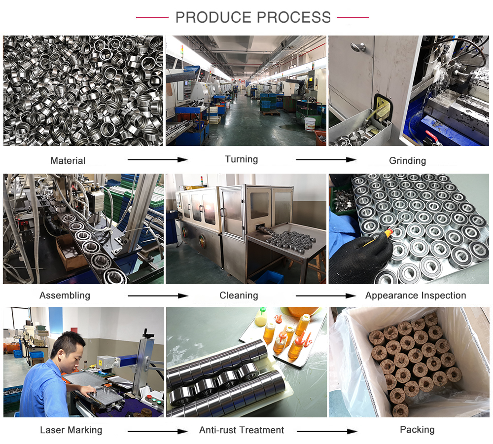 High Precision Double Row Angular Contact Ball Bearing 3203 ZZ 2RS Limited Speed Oil 14000 rpm
