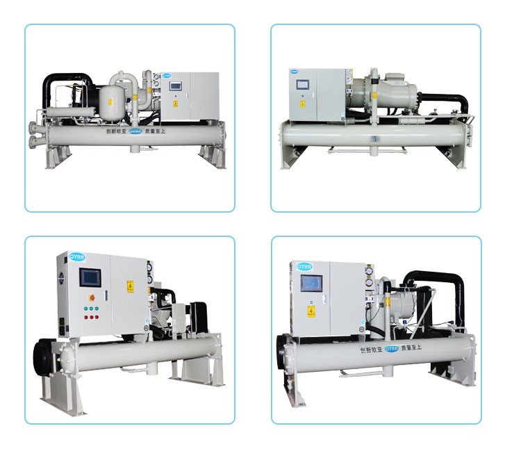 Screw Industrial Water Cooled Chiller Machine R22 With Hanbell Compressor