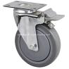 Buy cheap Ball Bearing Customized Request Edl Chrome 6" 110kg Plate Brake TPE Caster 5726 from wholesalers