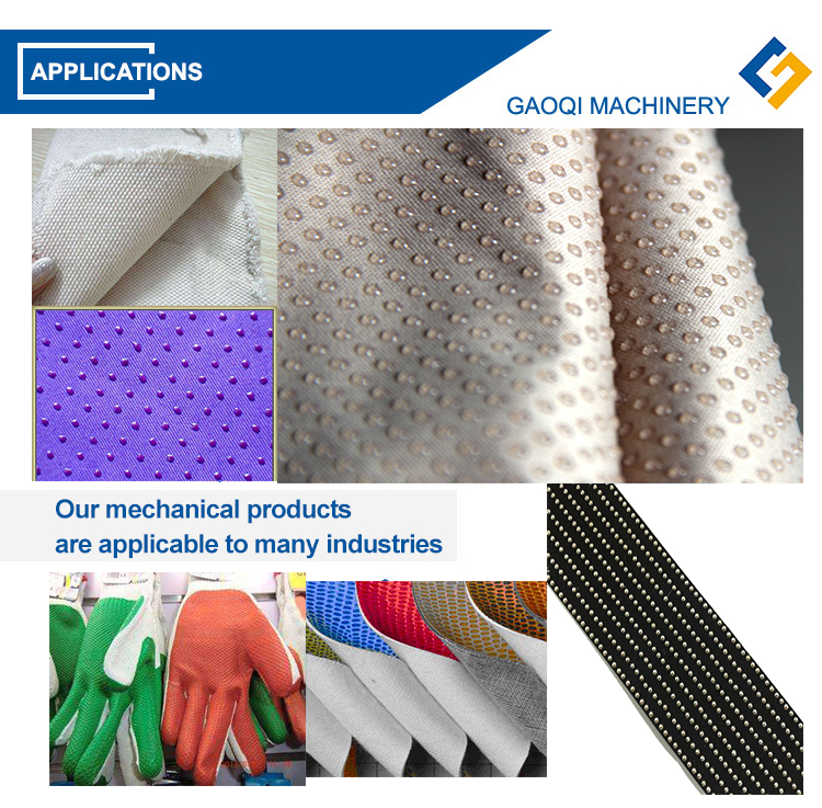 Automatic Grade Automatic Rubber Dew Drop Print Machine for Anti-Slip Dot Coating 7000kg
