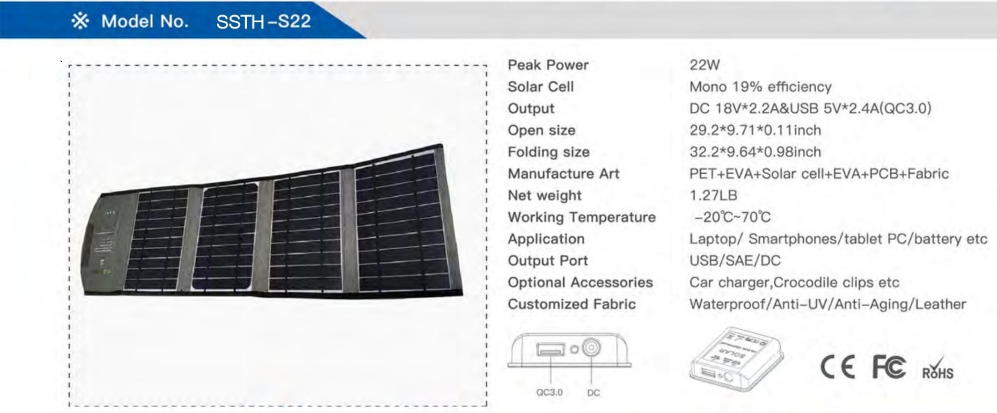 100w 120w 200w 300w Folding Solar Panel Kit Outdoor Carry For IPad Cell Phones