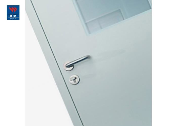 Air Tight Steel Swing Iron Glass 30min Fire Doors For Hospitals