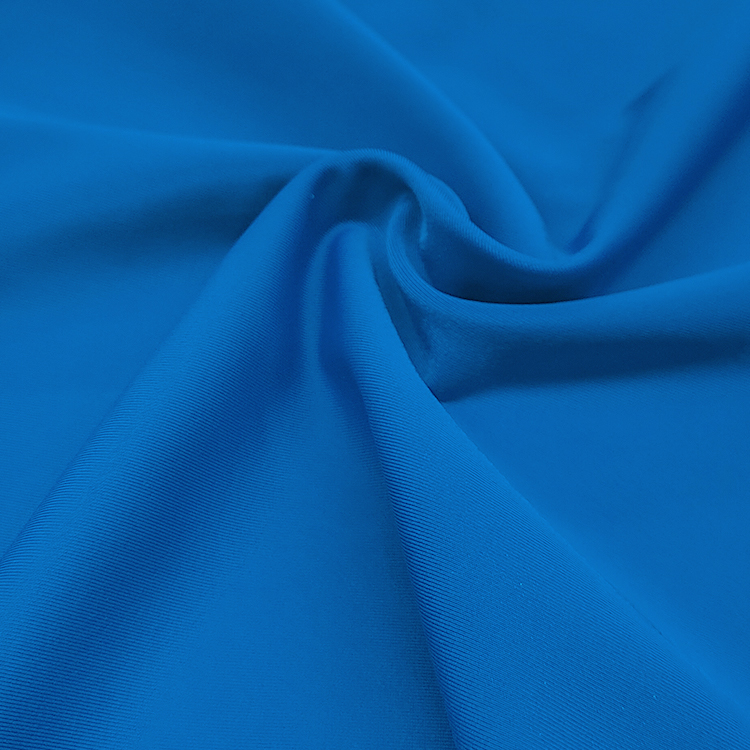 Custom Design Solid Knitted Fabric Micro Polyester Spandex Material Swimwear Fabric for Sale