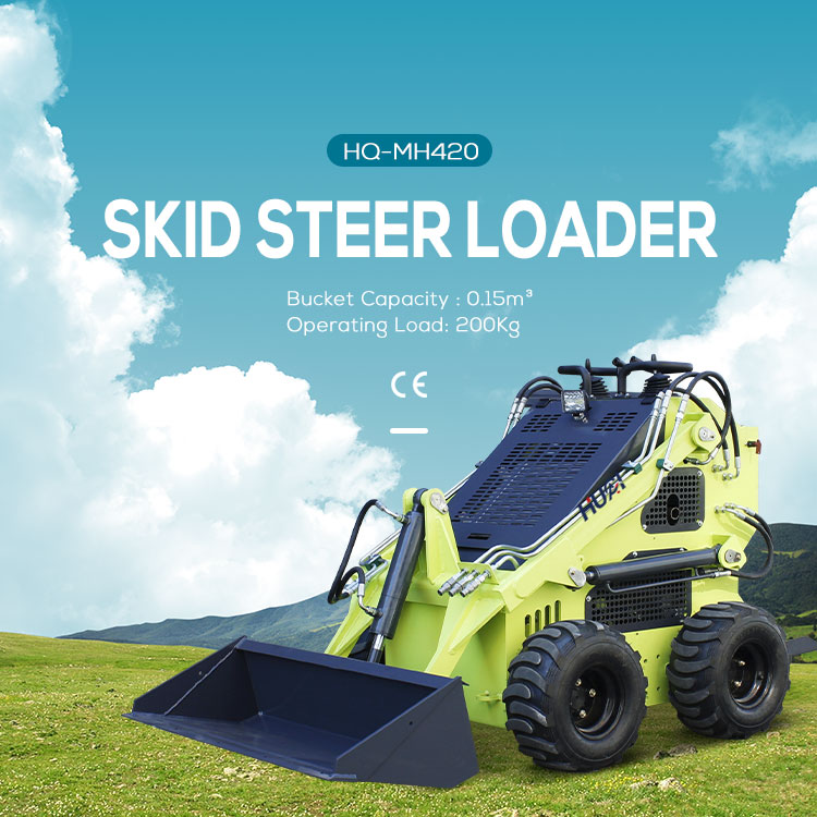 EPA Approved Skid Steer Loader with Briggs Stratton Engine and Versatile Attachments