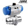 Buy cheap 2 Piece Pneumatic Control Ball Valve 1 Inch 2 Inch Butt Welding from wholesalers