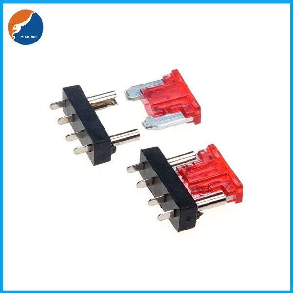 Tinned Plated Brass Terminal PCB Mount ATT Low Profile Micro Blade Fuse Holder
