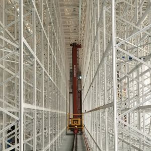 Accuracy 1mm Pallet Stacker Auto Electric Warehouse Automated Stacker Crane