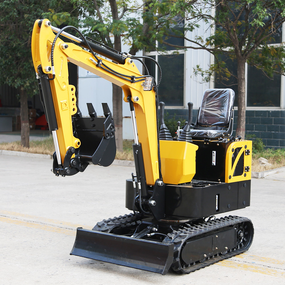1Ton Small Orchard Excavator Digging Trenches 1Ton Electric Mini Excavator With Bucket