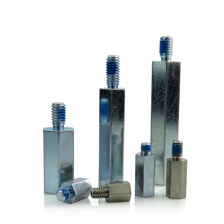 Carbon Steel Female Threaded Hex Standoff Zinc Plated Mother Board Standoffs