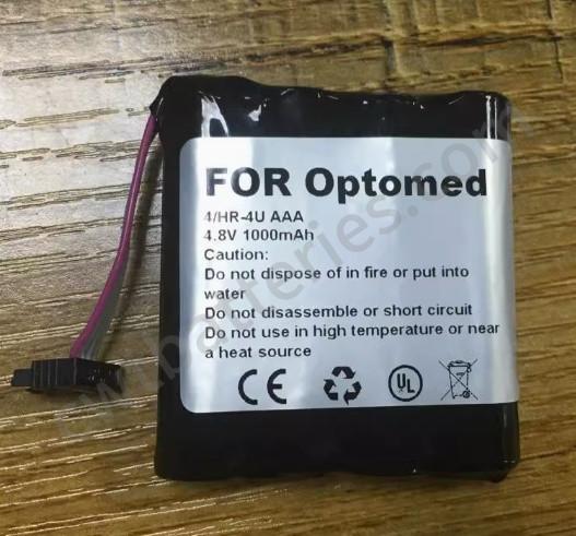 4.8V 1000mAh 4 HR-4U AAA Medical Batteries Replacement For Optomed Smartscope M5