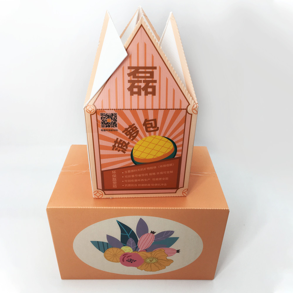 SGS 3.0mm Anti - Bacteria Corrugated Plastic Carton Degradable
