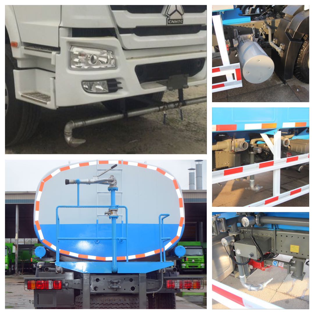Sinotruk howo new 6x4 10 Wheels 21CBM mobile garden water bowser spray tank sprinkler truck aspersor for tanzania