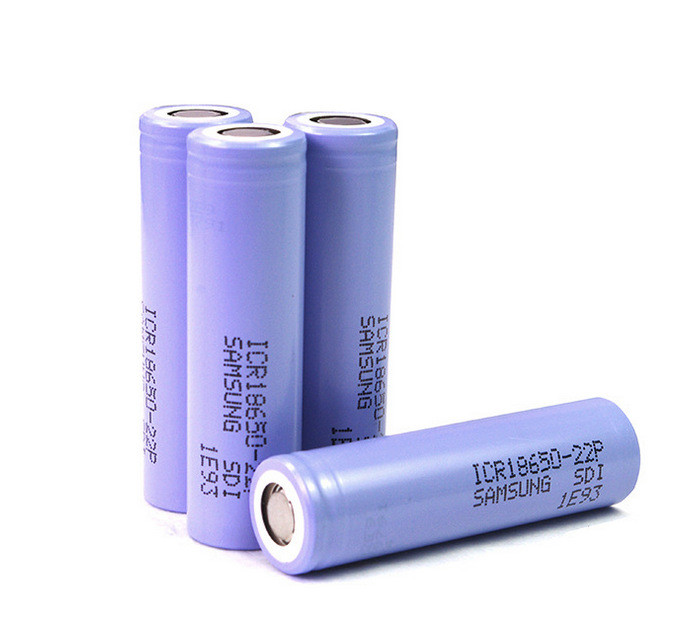 Samsung ICR18650-22P 18650 Lithium Ion Cells 3.6V 2200mAh 800 Times Cycle Life