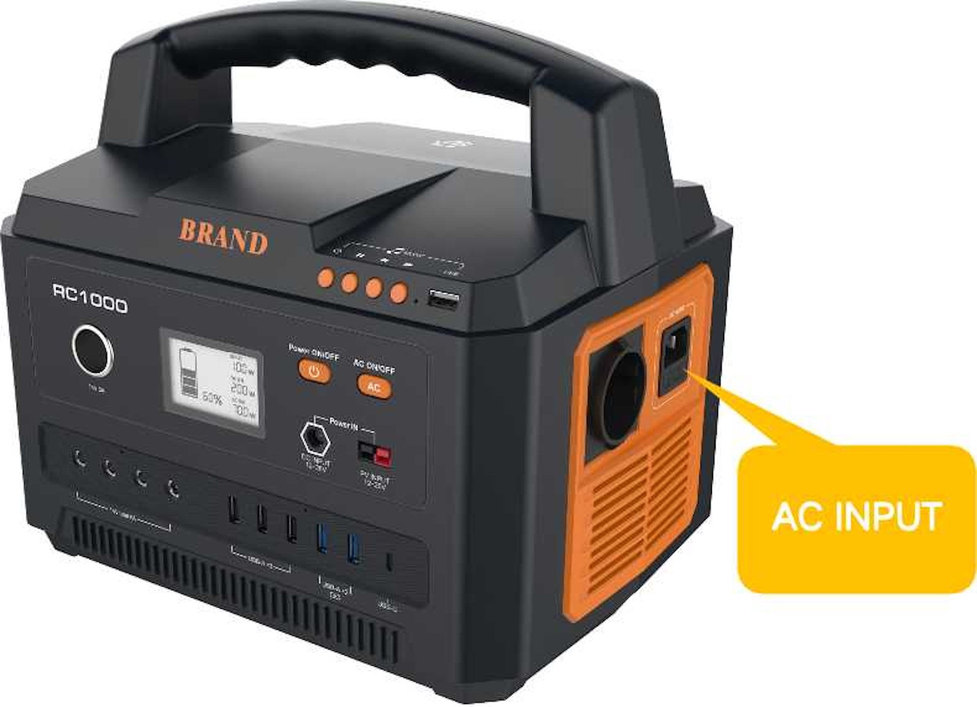 AC Portable Power Supply For Camping 699Wh Portable Power Station For Outdoor Adventures